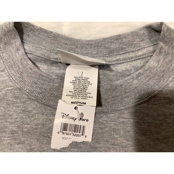 NWT Disney Store Sz M heather gray GRUMPY’S OUTPOST l/s unisex knit t-Shirt - Picture 8 of 8